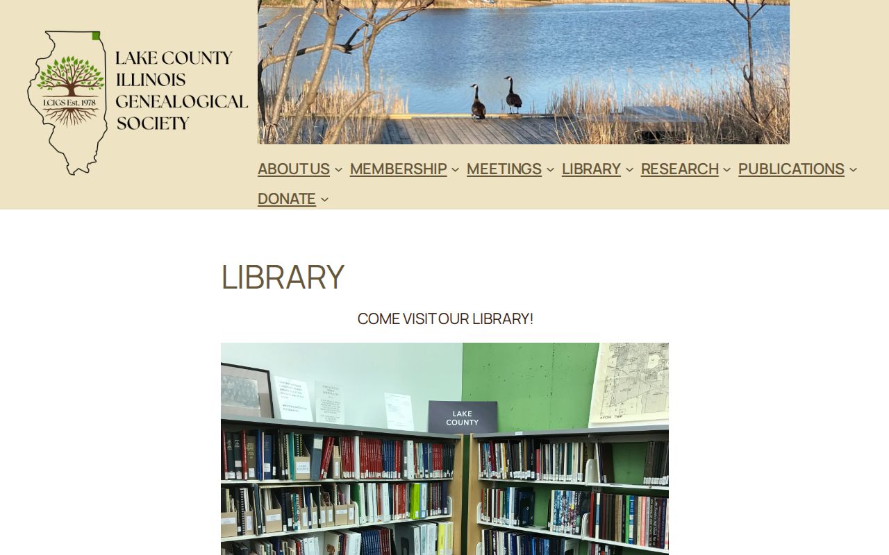 LCIGS Vernon Hills genealogy room location and volunteer hours